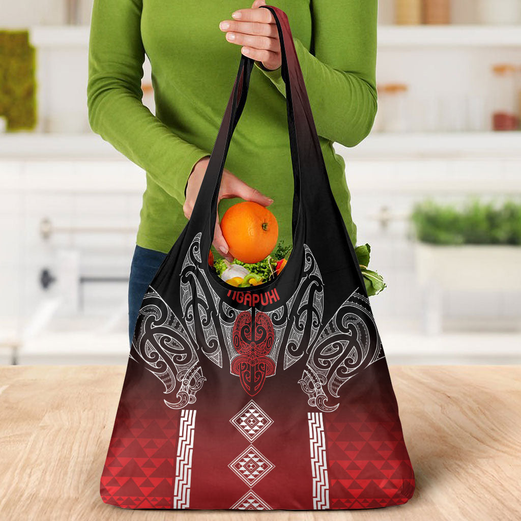 Aotearoa Maori Iwi Heritage Grocery Bag Ngapuhi Kokowai