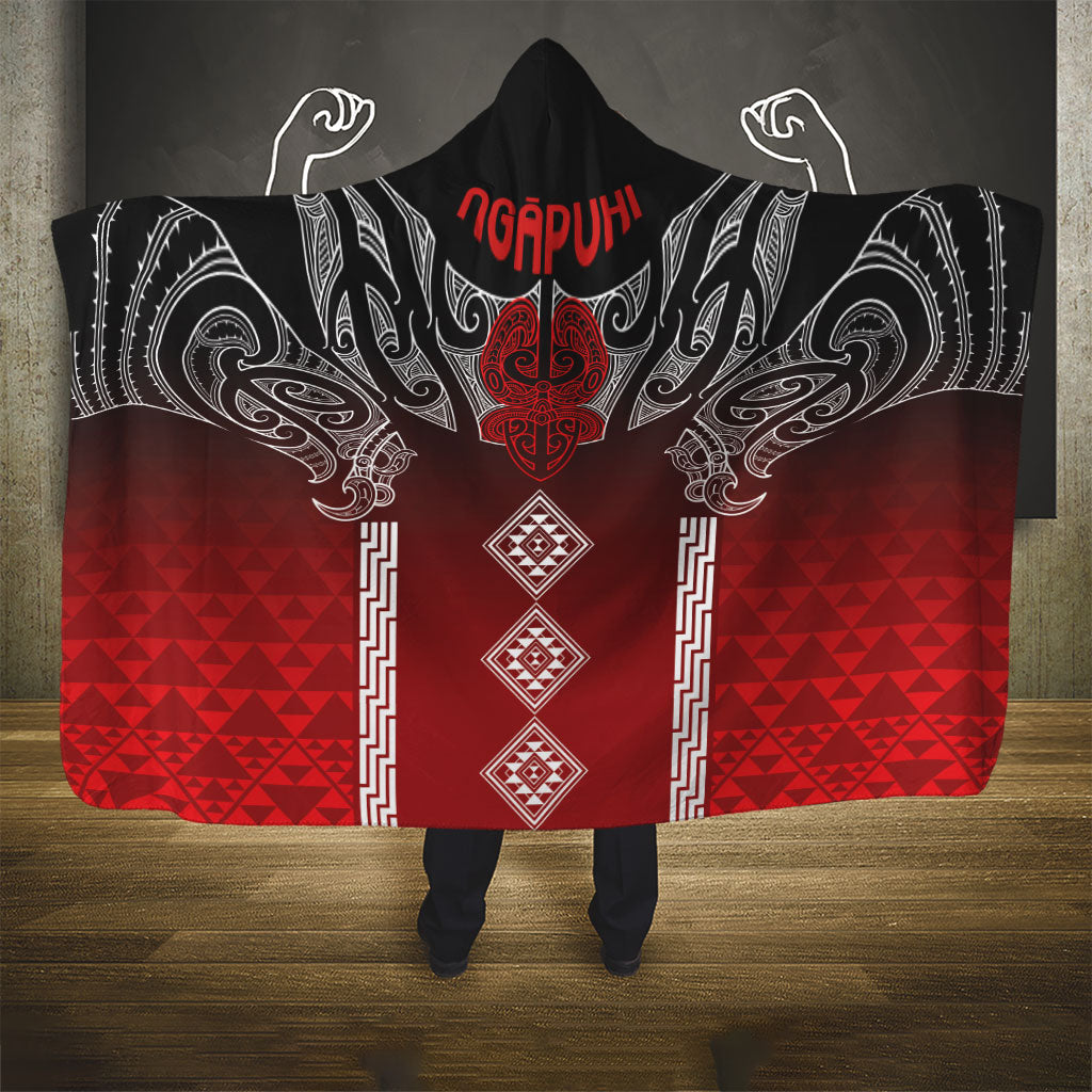 Aotearoa Maori Iwi Heritage Hooded Blanket Ngapuhi Kokowai