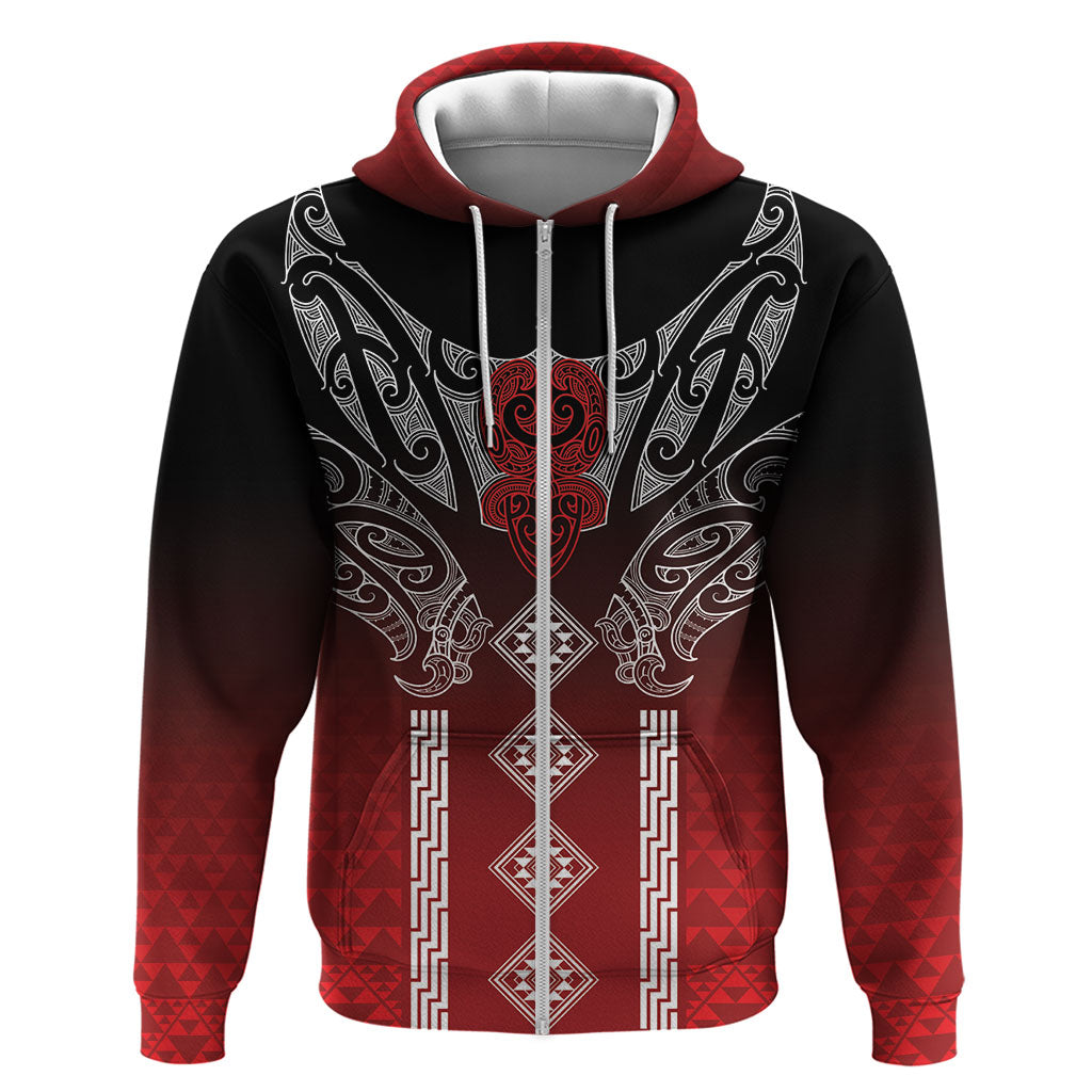 Aotearoa Maori Iwi Heritage Hoodie Ngapuhi Kokowai