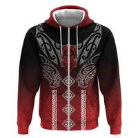 Aotearoa Maori Iwi Heritage Hoodie Ngapuhi Kokowai
