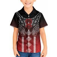 Aotearoa Maori Iwi Heritage Kid Hawaiian Shirt Ngapuhi Kokowai