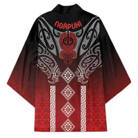 Aotearoa Maori Iwi Heritage Kimono Ngapuhi Kokowai
