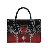 Aotearoa Maori Iwi Heritage Leather Bag Ngapuhi Kokowai