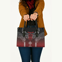 Aotearoa Maori Iwi Heritage Leather Bag Ngapuhi Kokowai