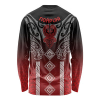 Aotearoa Maori Iwi Heritage Long Sleeve Shirt Ngapuhi Kokowai