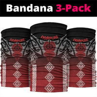 Aotearoa Maori Iwi Heritage Neck Gaiter Ngapuhi Kokowai