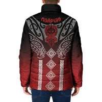 Aotearoa Maori Iwi Heritage Padded Jacket Ngapuhi Kokowai