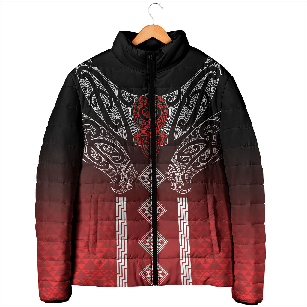 Aotearoa Maori Iwi Heritage Padded Jacket Ngapuhi Kokowai