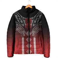 Aotearoa Maori Iwi Heritage Padded Jacket Ngapuhi Kokowai