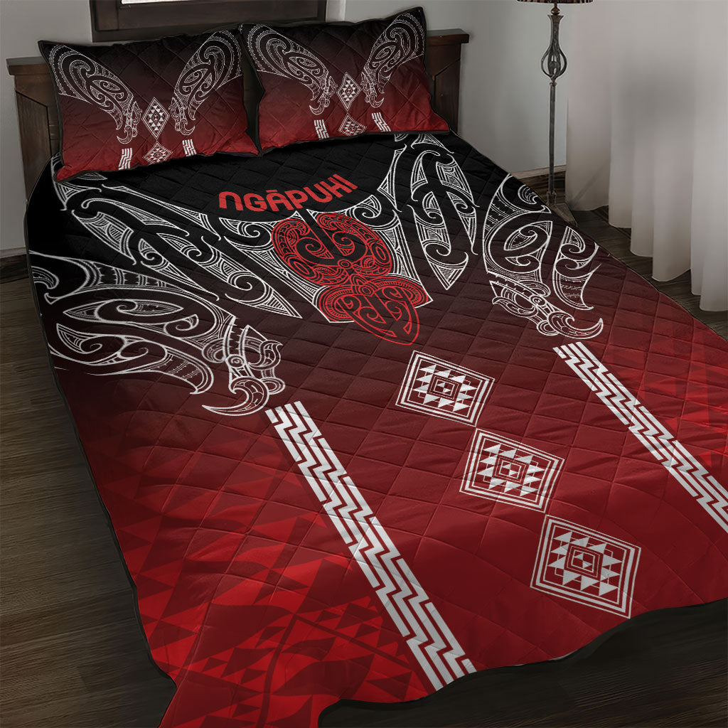 Aotearoa Maori Iwi Heritage Quilt Bed Set Ngapuhi Kokowai LT7 Red - Polynesian Pride
