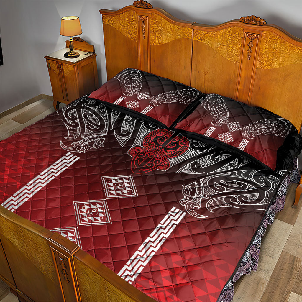 Aotearoa Maori Iwi Heritage Quilt Bed Set Ngapuhi Kokowai