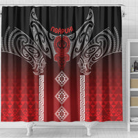 Aotearoa Maori Iwi Heritage Shower Curtain Ngapuhi Kokowai