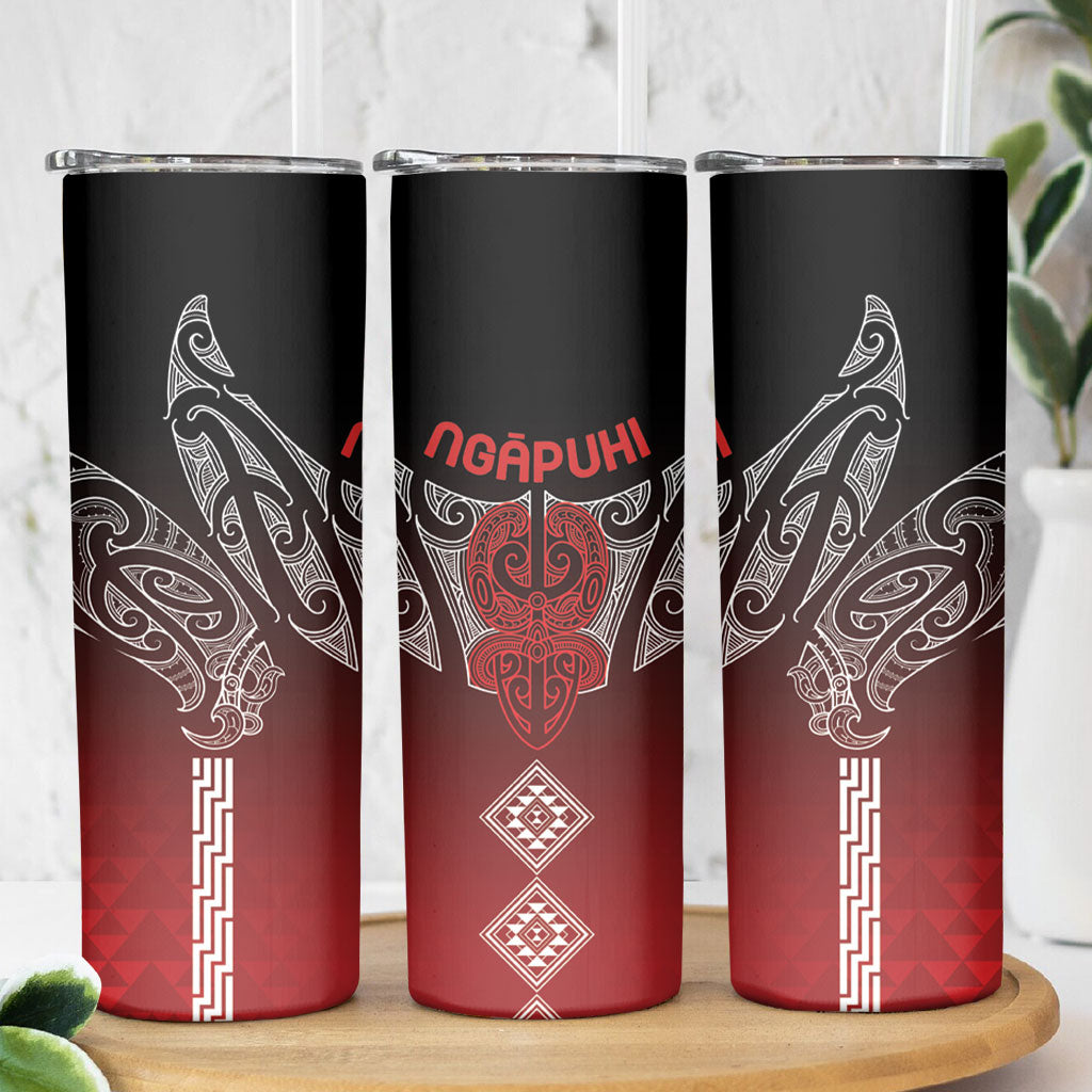 Aotearoa Maori Iwi Heritage Skinny Tumbler Ngapuhi Kokowai