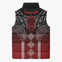 Aotearoa Maori Iwi Heritage Sleeveless Puffer Jacket Ngapuhi Kokowai