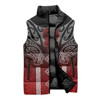 Aotearoa Maori Iwi Heritage Sleeveless Puffer Jacket Ngapuhi Kokowai