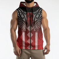 Aotearoa Maori Iwi Heritage Sleeveless Zip Hoodie Ngapuhi Kokowai