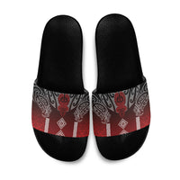 Aotearoa Maori Iwi Heritage Slide Sandals Ngapuhi Kokowai