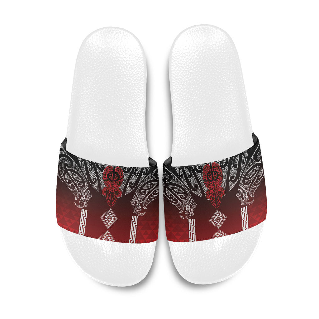 Aotearoa Maori Iwi Heritage Slide Sandals Ngapuhi Kokowai