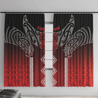 Aotearoa Maori Iwi Heritage Window Curtain Ngapuhi Kokowai