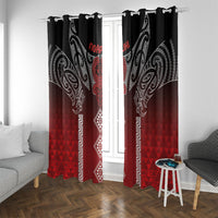 Aotearoa Maori Iwi Heritage Window Curtain Ngapuhi Kokowai