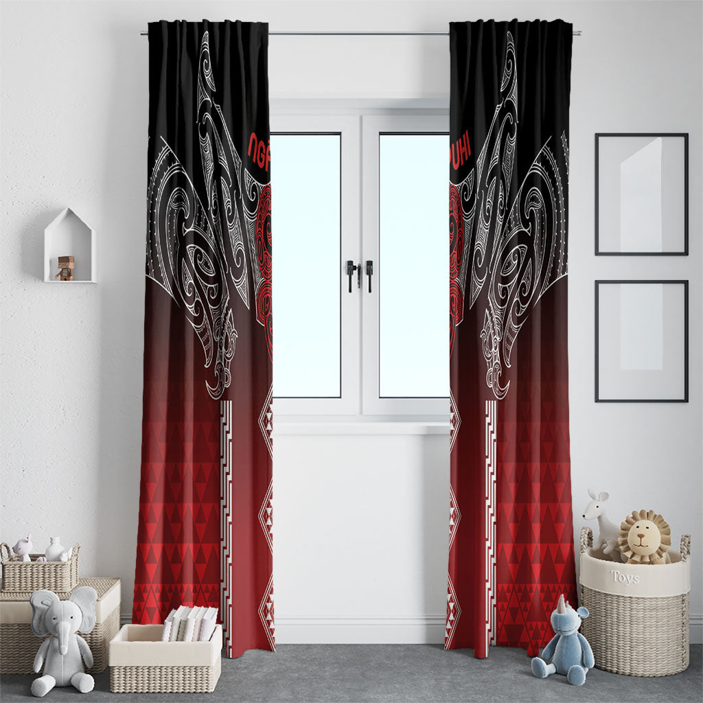 Aotearoa Maori Iwi Heritage Window Curtain Ngapuhi Kokowai
