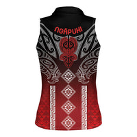 Aotearoa Maori Iwi Heritage Women Sleeveless Polo Shirt Ngapuhi Kokowai