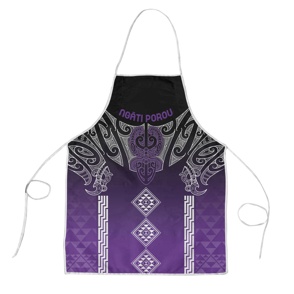 Aotearoa Maori Iwi Heritage Apron Ngati Porou Waiporoporo LT7 Purple - Polynesian Pride