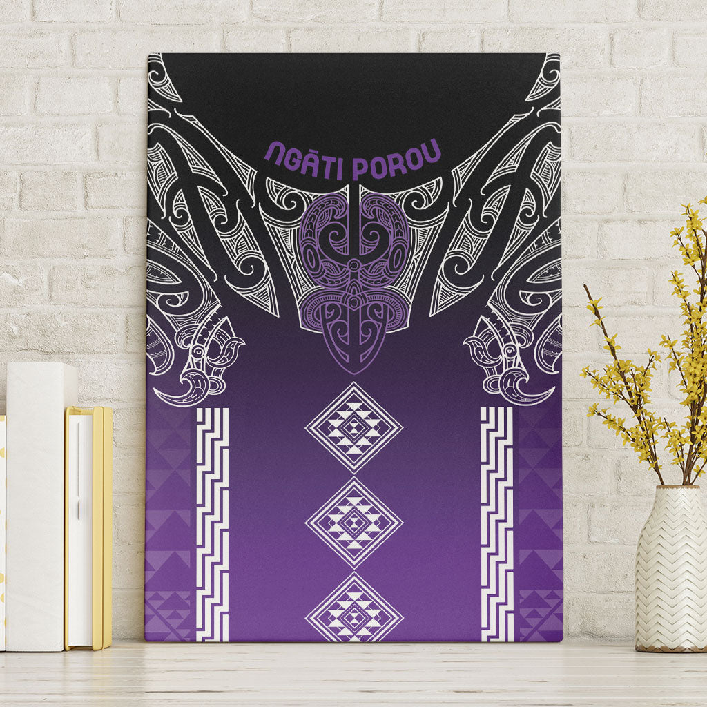 Aotearoa Maori Iwi Heritage Canvas Wall Art Ngati Porou Waiporoporo LT7 Without Frame Purple - Polynesian Pride