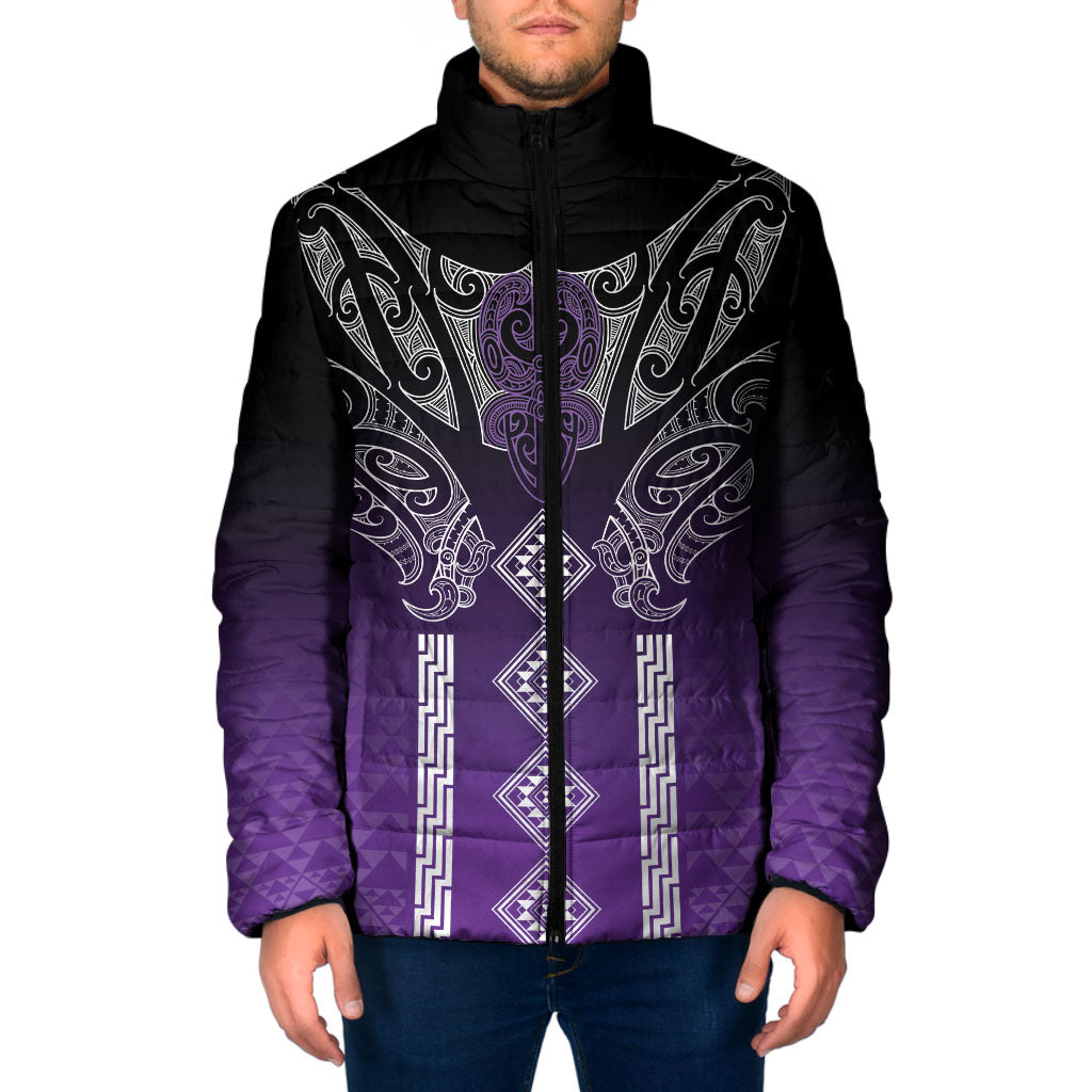 Aotearoa Maori Iwi Heritage Padded Jacket Ngati Porou Waiporoporo