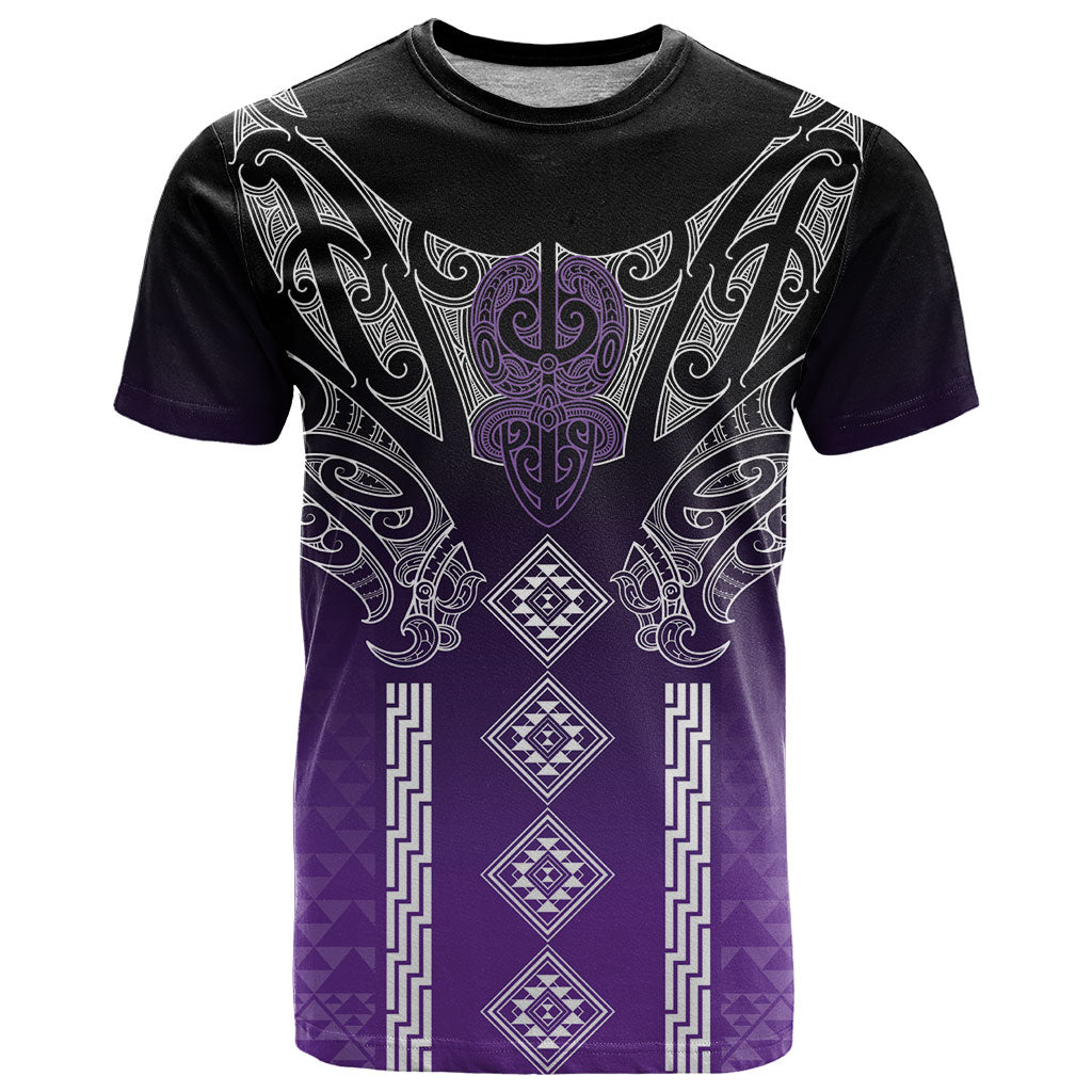 Aotearoa Maori Iwi Heritage T Shirt Ngati Porou Waiporoporo LT7 Purple - Polynesian Pride
