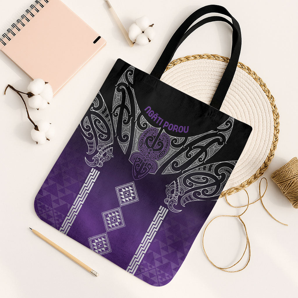 Aotearoa Maori Iwi Heritage Tote Bag Ngati Porou Waiporoporo