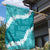 Hawaii Aloha Garden Flag Teal Quilt Patch Work Mix Plumeria Lei