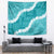 Hawaii Aloha Tapestry Teal Quilt Patch Work Mix Plumeria Lei