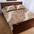 Hawaii Aloha Quilt Bed Set Beige Quilt Patch Work Mix Plumeria Lei
