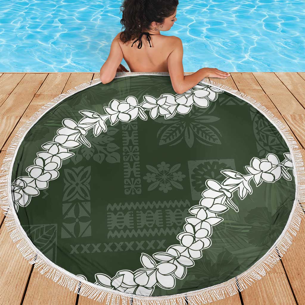 Hawaii Aloha Beach Blanket Sage Quilt Patch Work Mix Plumeria Lei