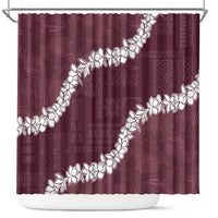 Hawaii Aloha Shower Curtain Champange Quilt Patch Work Mix Plumeria Lei LT7 Champange - Polynesian Pride