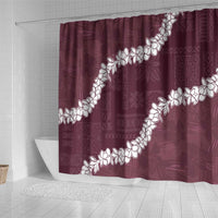 Hawaii Aloha Shower Curtain Champange Quilt Patch Work Mix Plumeria Lei LT7 - Polynesian Pride
