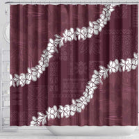 Hawaii Aloha Shower Curtain Champange Quilt Patch Work Mix Plumeria Lei LT7 - Polynesian Pride