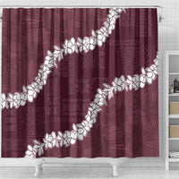 Hawaii Aloha Shower Curtain Champange Quilt Patch Work Mix Plumeria Lei LT7 - Polynesian Pride