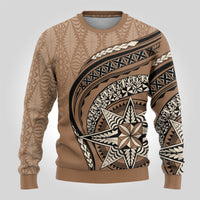 Tonga Ngatu Ugly Christmas Sweater Tokelau Classic Motifs LT7 - Polynesian Pride