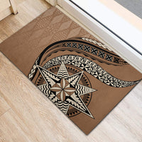 Tonga Ngatu Rubber Doormat Tokelau Classic Motifs LT7 - Polynesian Pride