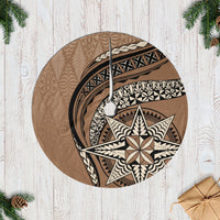 Tonga Ngatu Tree Skirt Tokelau Classic Motifs LT7 Casual Tree Skirts Brown - Polynesian Pride