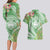 Aloha Molokai Island Couples Matching Long Sleeve Bodycon Dress and Hawaiian Shirt Hawaii Pua Kukui