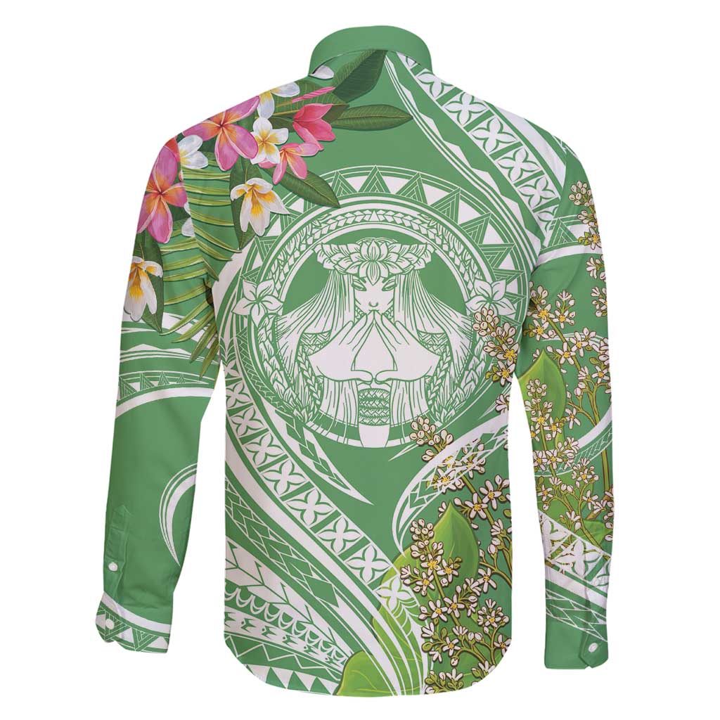 Aloha Molokai Island Family Matching Off Shoulder Maxi Dress and Hawaiian Shirt Hawaii Pua Kukui