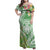 Aloha Molokai Island Family Matching Off Shoulder Maxi Dress and Hawaiian Shirt Hawaii Pua Kukui