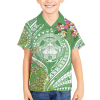 Aloha Molokai Island Family Matching Summer Maxi Dress and Hawaiian Shirt Hawaii Pua Kukui
