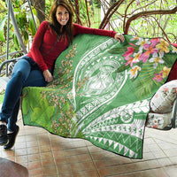 Aloha Molokai Island Quilt Hawaii Pua Kukui