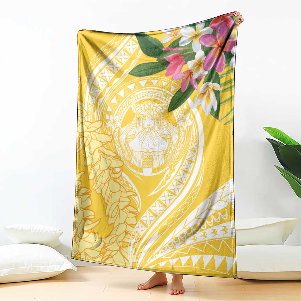 Aloha Hawaii Oahu Blanket Wahine with Ilima Lei LT7 - Polynesian Pride