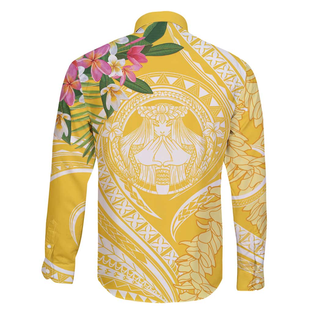 Aloha Hawaii Oahu Family Matching Off Shoulder Short Dress and Hawaiian Shirt Wahine with Ilima Lei LT7 - Polynesian Pride
