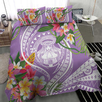 Aloha Hawaii Kauai Bedding Set Frangipani Mix Mokihana Lei